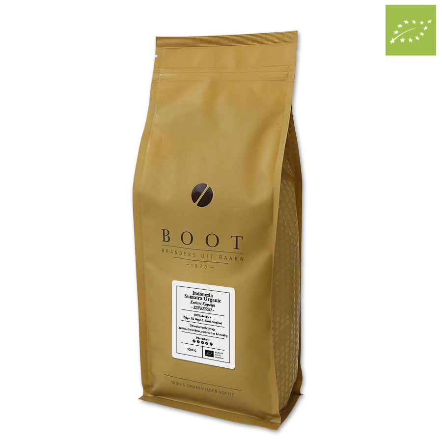Indonesia Sumatra Organic Espresso-1 kg verpakking