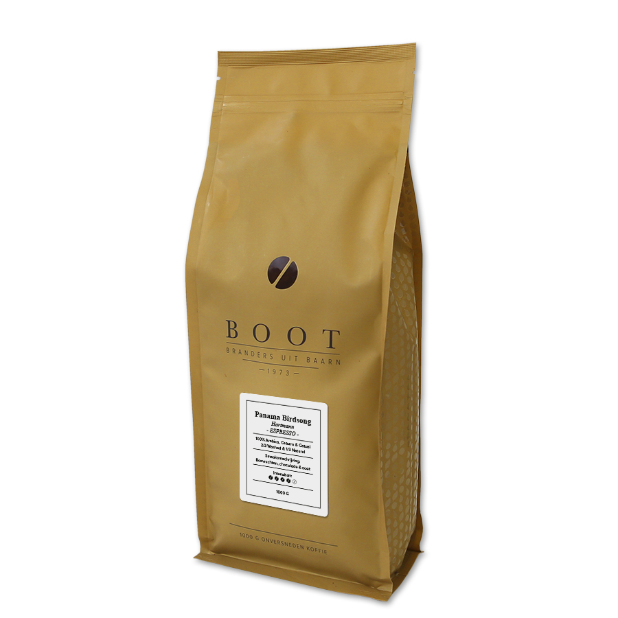 Panama Hartmann Birdsong Espresso-1 kg verpakking