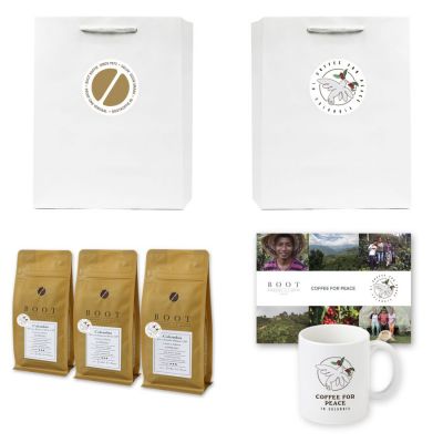 NIEUW - Coffee for Peace Pakket - Exclusive - 3-delig 250 grams Espresso