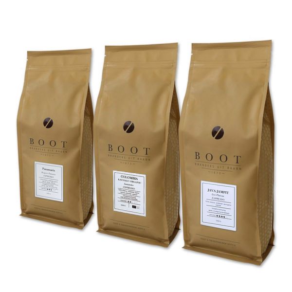 Garantie op Successen - Boot introductiepakket - 3-delig 1 Kg Espresso