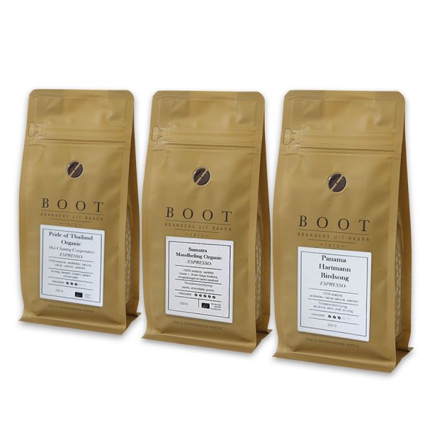 Rijk aan Avontuur - Boot gevorderdenpakket - 3-delig 250 gram Espresso