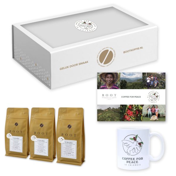 NIEUW - Coffee for Peace Pakket - Finesse - 3-delig 250 grams Espresso