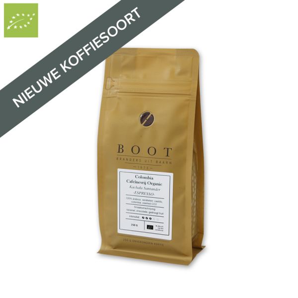 Colombia Cafeïnevrij Organic Kachalu Santander Espresso