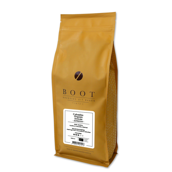Colombia Santander Organic Espresso-1 kg verpakking