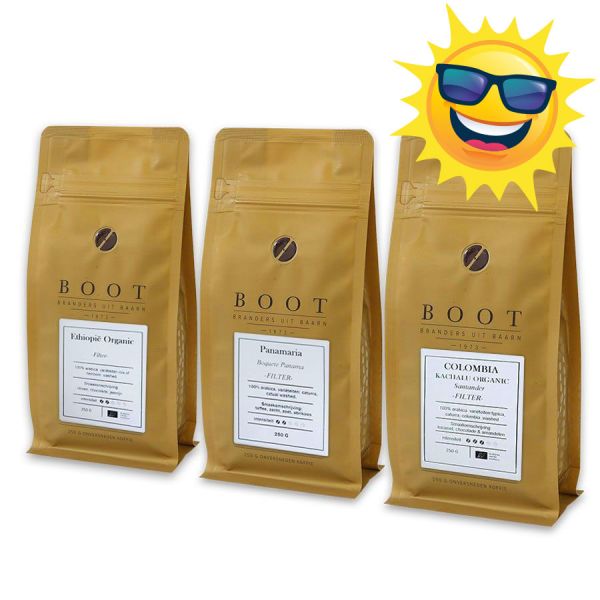 Zonnige zaligheid - Boot Zomerpakket Filter - 3-delig 250 gram