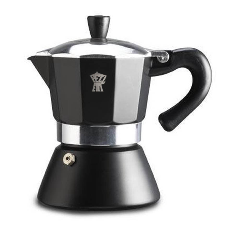 Espressokan Pezzetti inductie- 6 kops - Zwart