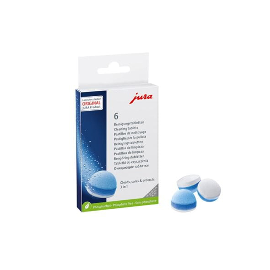 Jura 3 in 1 reinigingstabletten - 6 stuks