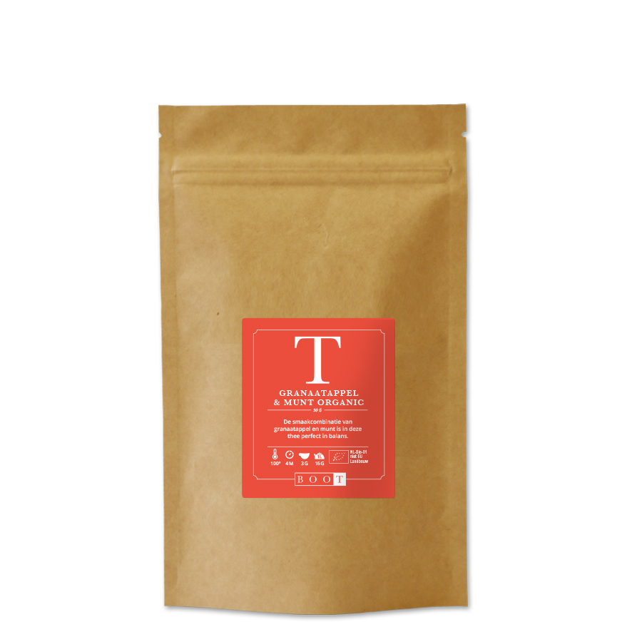 Boot Thee - Granaatappel Munt - 50 grams verpakking