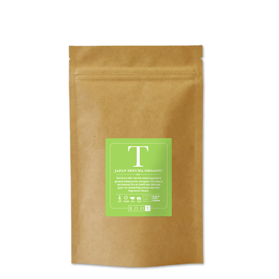 Boot Thee - Japan Sencha Extra Fine Organic - 50 grams verpakking
