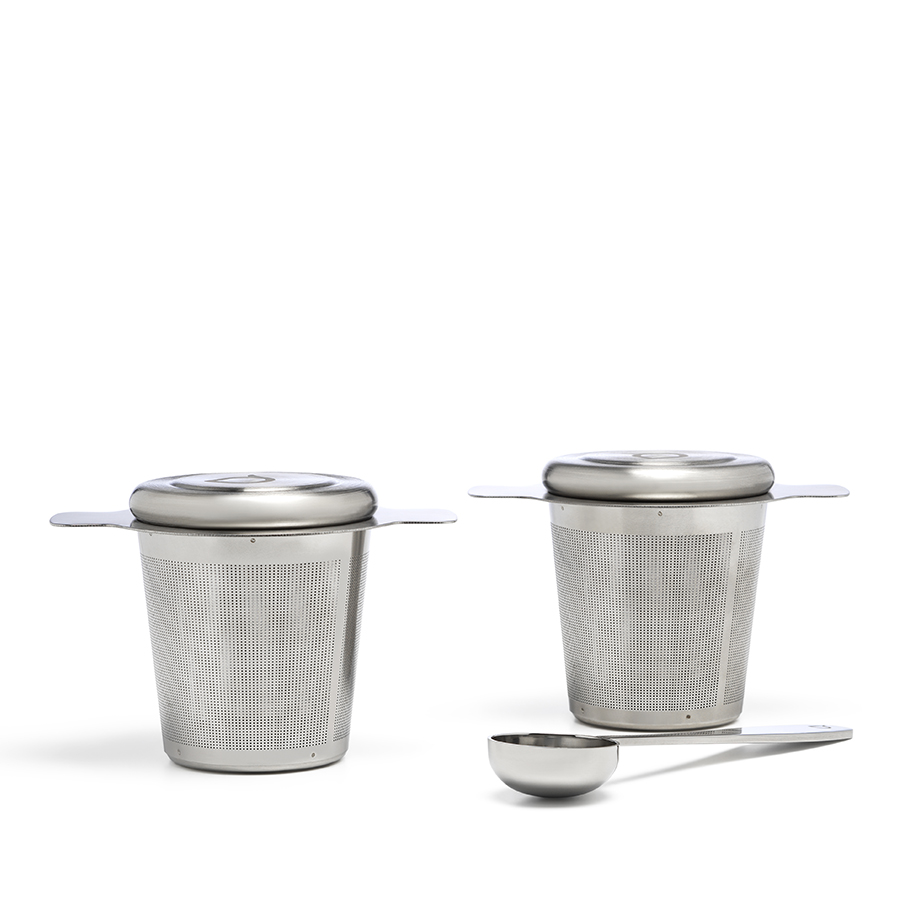 Bredemeijer theefilters, set van 2 RVS theefilters