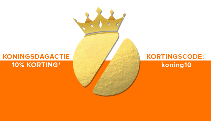 10% korting op Koningsdag
